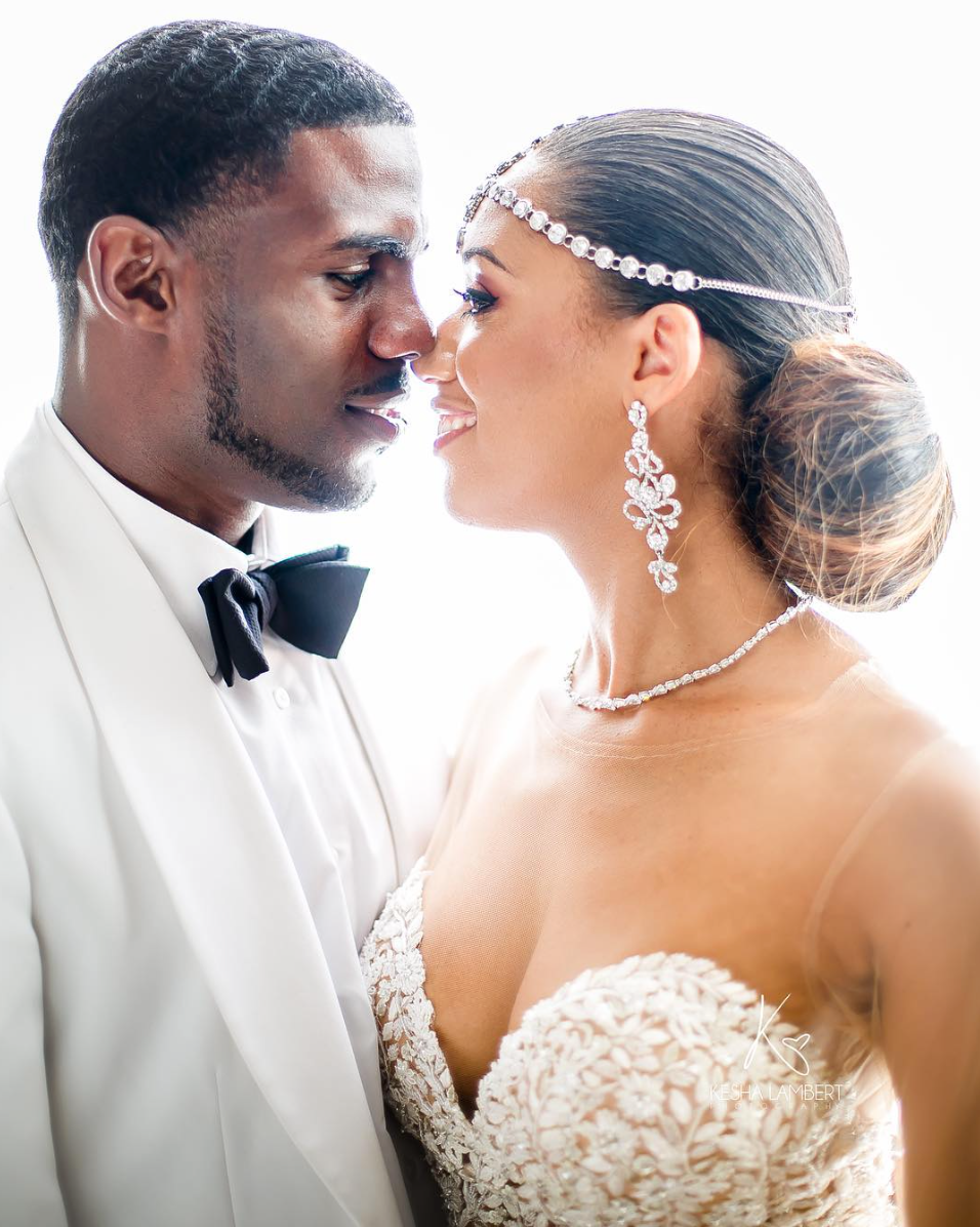 Black Wedding Moment of the Day: Groom Gives Sweet Eskimo Kisses To His New Mrs.
